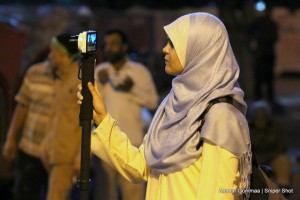 The last photo taken for journalist Habiba Ahmed Abd Elaziz just before she was shot dead