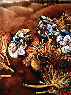 The erosion of the cultivated land