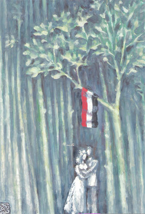 The wedding at Tahrir Aquare